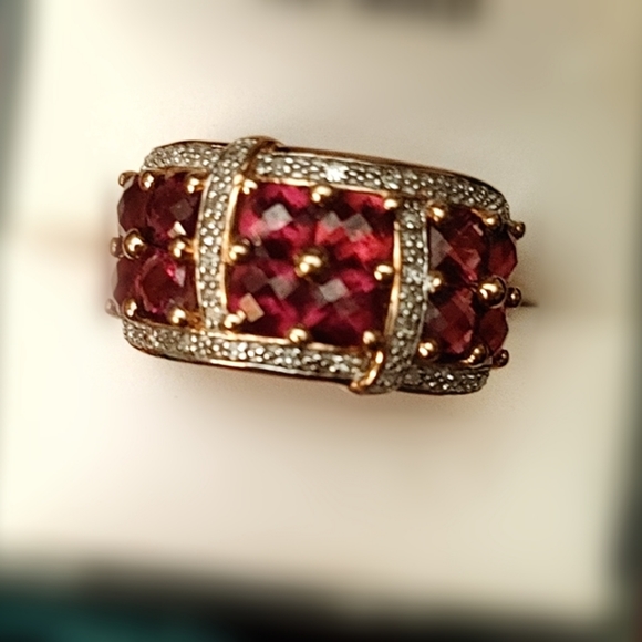 Genuine garnet ring - Picture 2 of 6